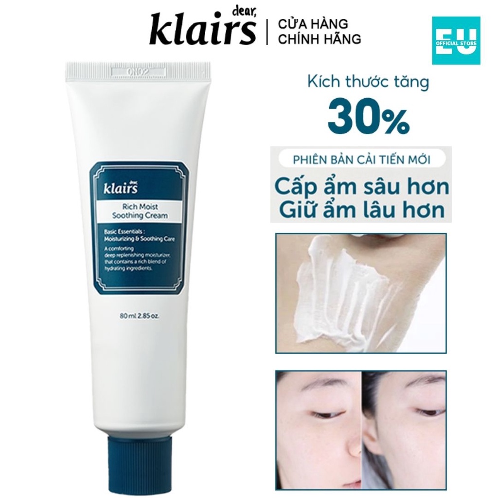 Kem Dưỡng Ẩm Klairs Rich Moist Soothing Cream 80ml