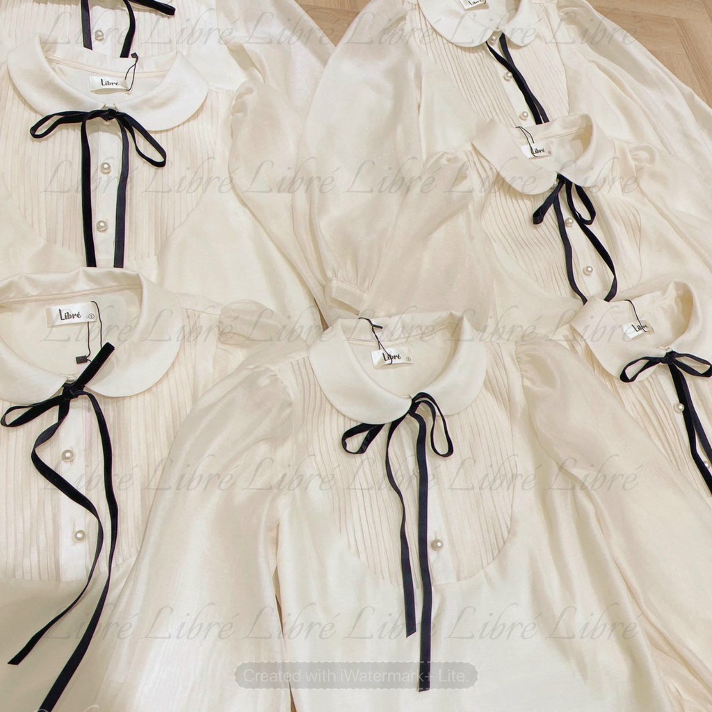 Áo sơ mi công sở cổ ren freeship FREESHIP 50K A,037