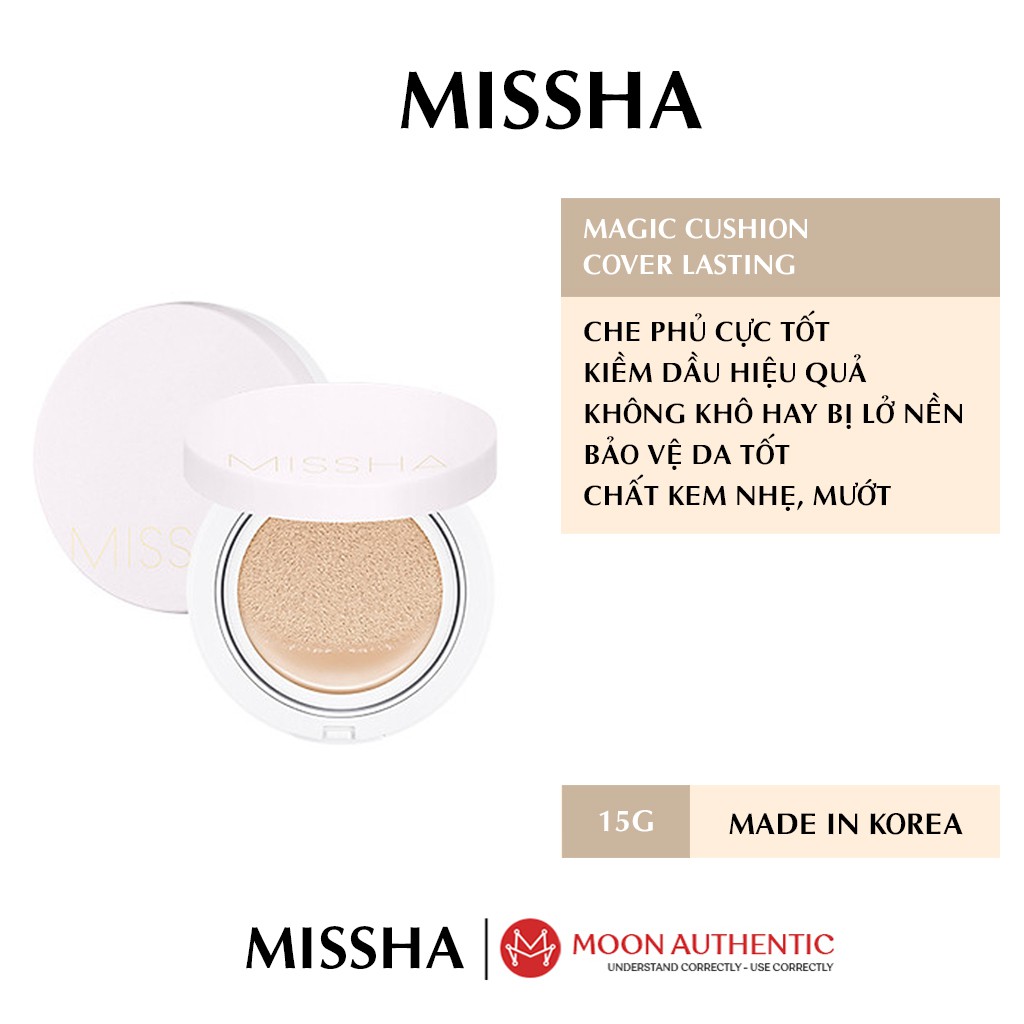 Phấn Nước Missha Magic Cushion Cover Lasting | BigBuy360 - bigbuy360.vn