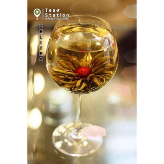 Trà Hoa Cúc tím kết trà xanh