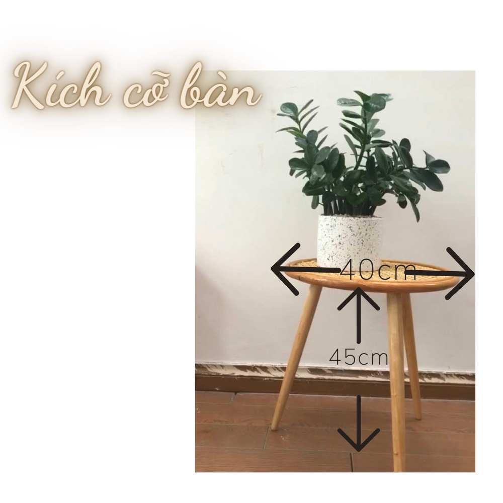 Bàn trà mây Rattan lắp ghép đơn giản, phù hợp làm bàn decor, trang trí trong nhà, bộ ban công ( có giá đại lý)