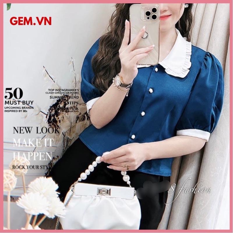 Áo kiểu nữ có bigsize G419 chất lụa tằm rất mát nhiều màu dễ lựa chọn đi chơi hay công sở đều hợp thời trang