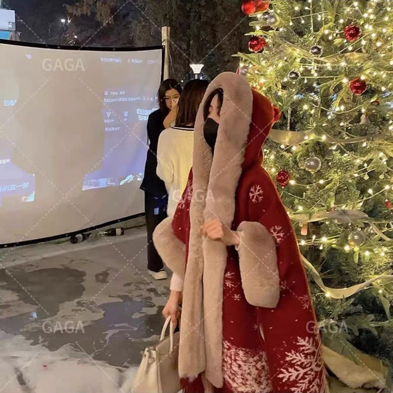 Áo Choàng Mùa Đông Thời Trang Nữ Phong Cách Hàn