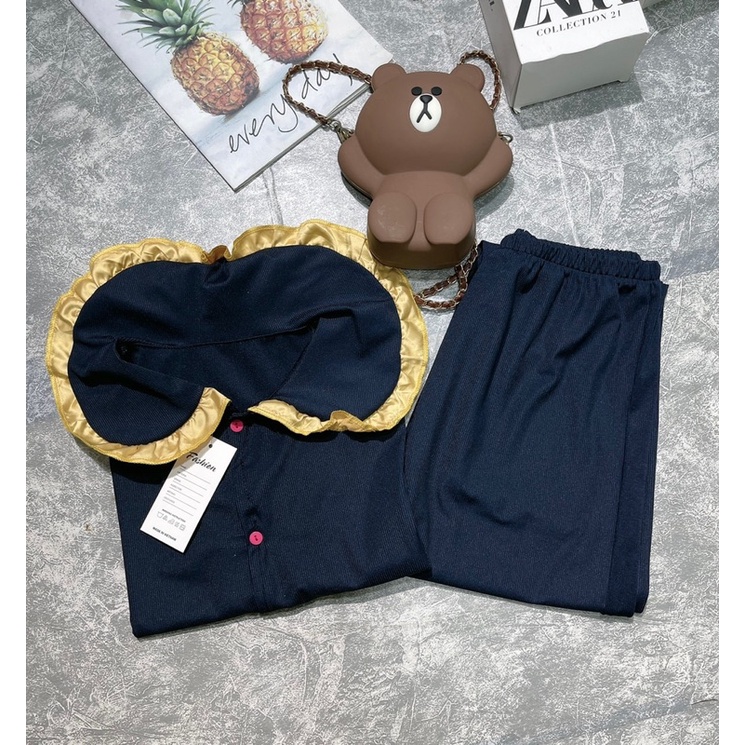 Bộ ngủ pizama bèo - Chất thun gân - Dành người dưới 55kg | BigBuy360 - bigbuy360.vn