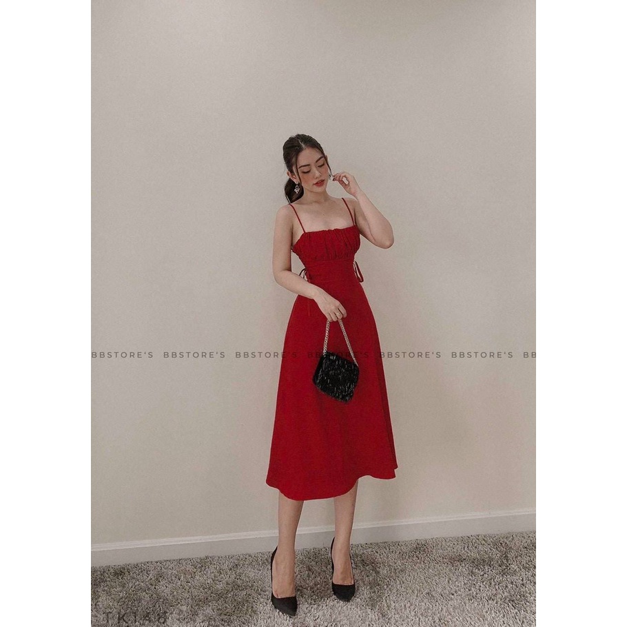 Đầm Xòe đỏ đi chơi đi tiệc xinh xắn, nhiêu mẫu mã mới đẹp