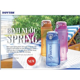 Bình nước Spring có nút nhấn 500ml, 700ml Duy Tân