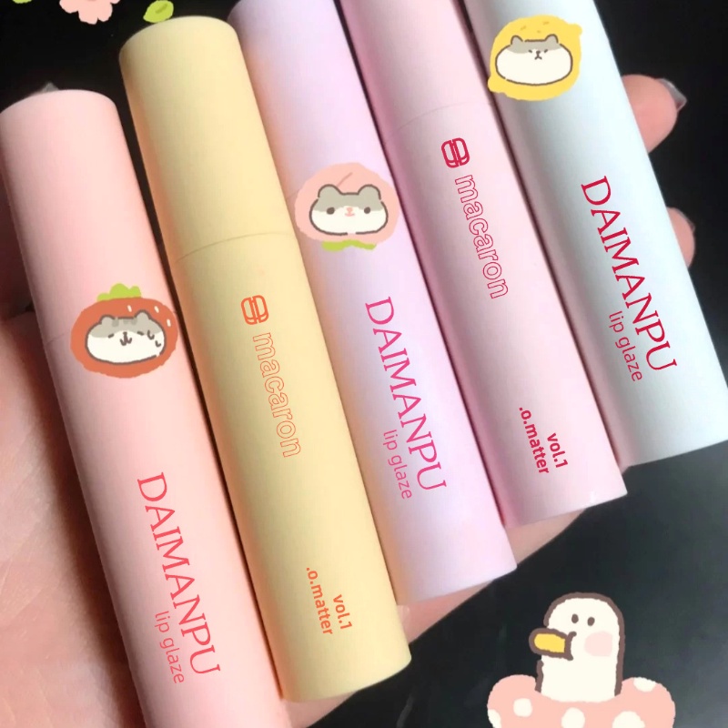 Son Môi Màu Nhung Lì Màu Macaron Xinh Xắn Cho Nữ