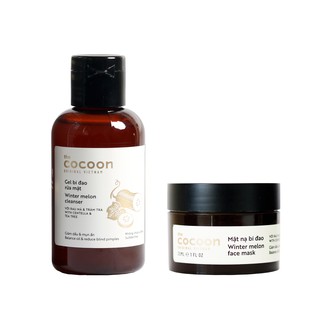 Combo gel bí đao rửa mặt cocoon 140ml + Mặt nạ bí đao cocoon 30ml