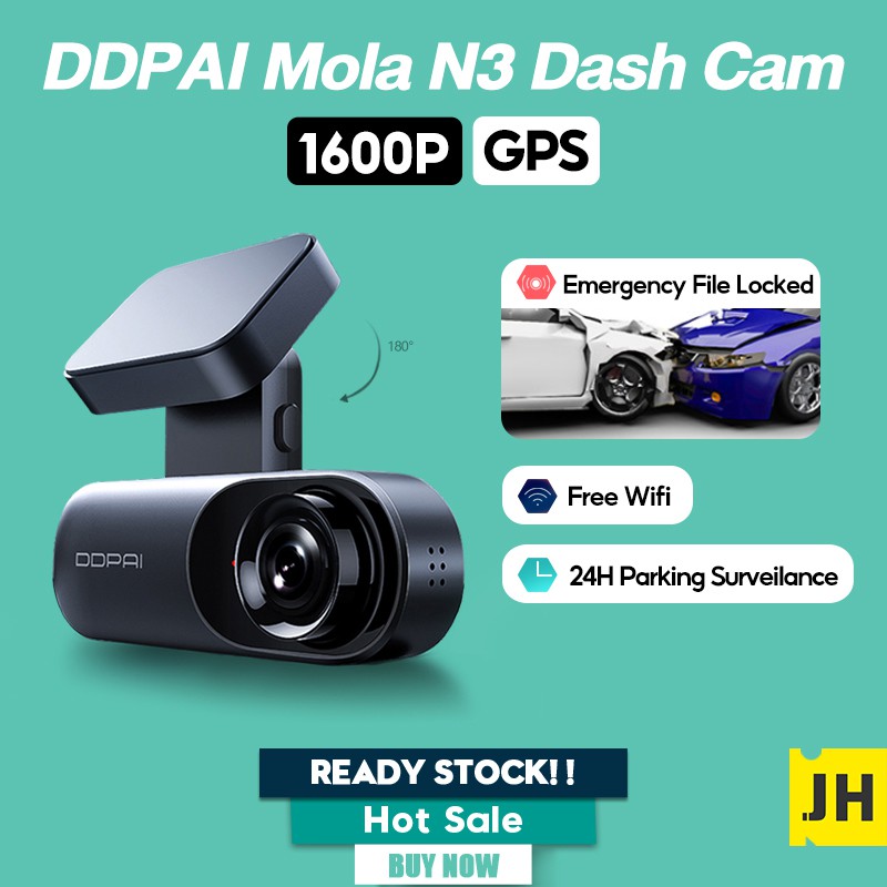 Phiên bản toàn cầu camera hành trình ô tô DDPAI Dash Cam mola N3 | BigBuy360 - bigbuy360.vn