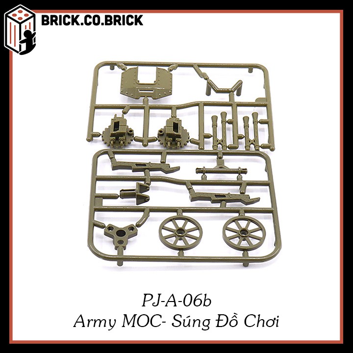 Phụ kiện MOC Army Vũ Khí Hiện Đại Đồ Chơi Lắp Ráp Minifig Mô Hình Sáng Tạo Trang Trí Quân Đội PJ-A-06b