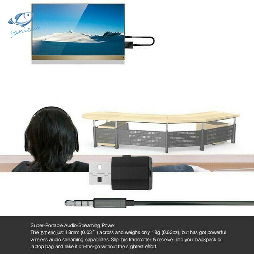 Bộ Thu Phát Bluetooth 5.0 Không Dây 2 Trong 1 3.5mm Rca Cho Tv Pc