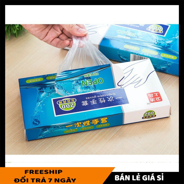 Bao tay SALE ️ Combo 200 bao tay dùng 1 lần (loại vừa) giữ tay luôn mịn màng, sạch sẽ 7794