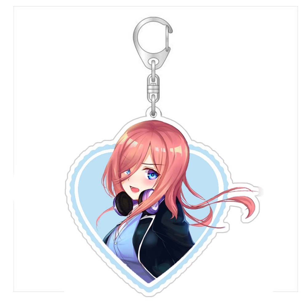 Móc khóa Acrylic hình nhân vật Nakano Miku dễ thương chất lượng cao
