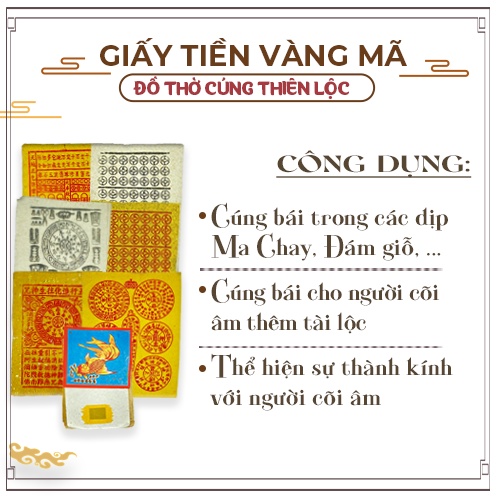 Giấy Tiền Trắng Tiền Vàng Vãn Xanh Bạc Xúc Thanh Y Thiên Khố Cao Cấp Hàng Mã Đồ Thờ Cúng Thiên Lộc - Bó 10 Xấp