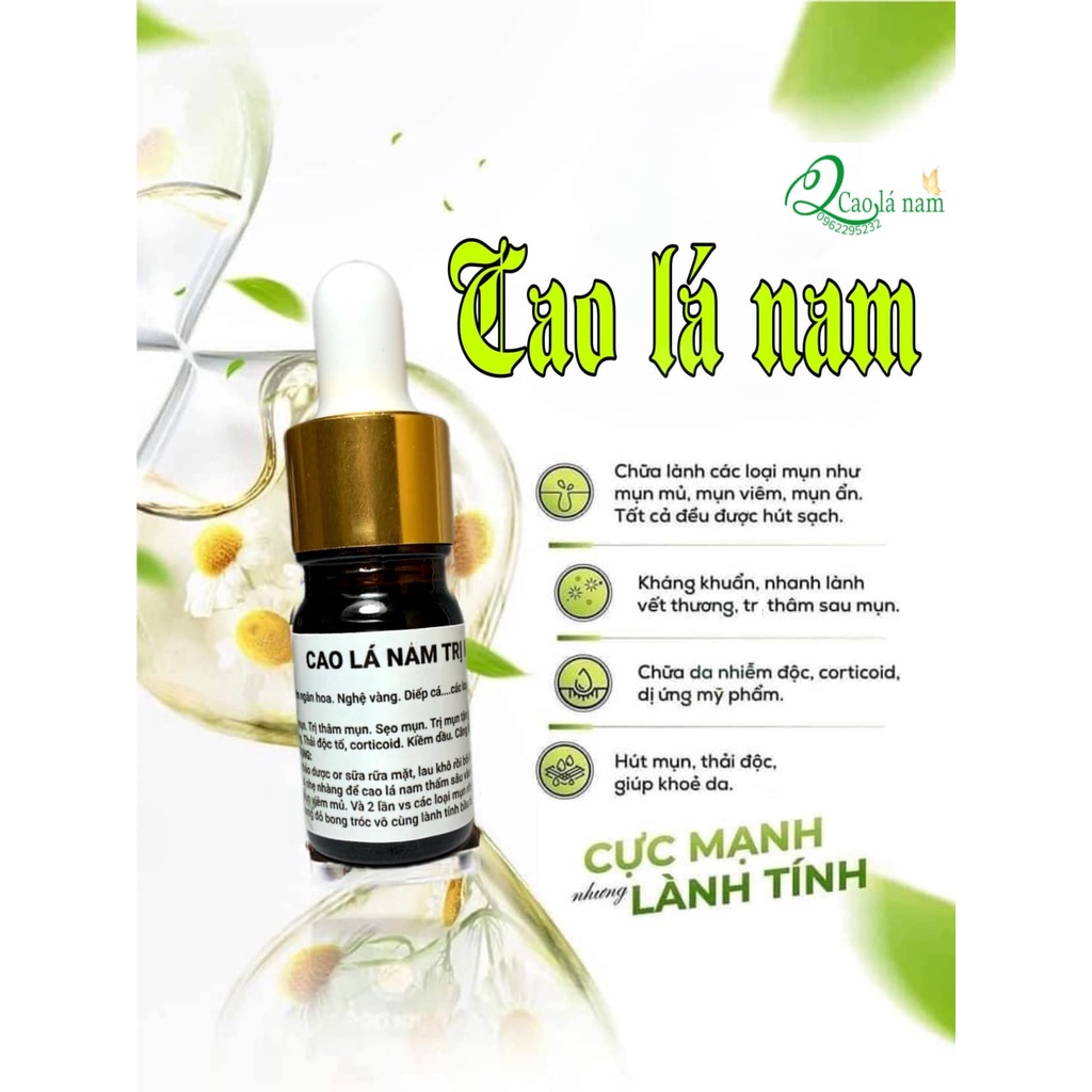 Cao Lá Nam 100% nhà nấu - không gây sưng đỏ, không bong tróc, ĐÁNH BAY MỤN và DƯỠNG DA ĐỀU MÀU hiệu quả