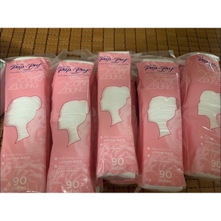 Bông tẩy trang pop puf 90 miếng 2 công dụng