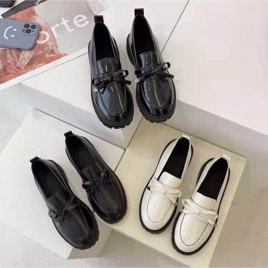 (S99) Giầy đốc nữ đế 4 phân (mã 216- loại nơ nhỏ) | BigBuy360 - bigbuy360.vn