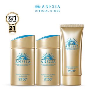 Bộ kem chống nắng Anessa gấp đôi sức mạnh dưỡng da , kiềm dầu