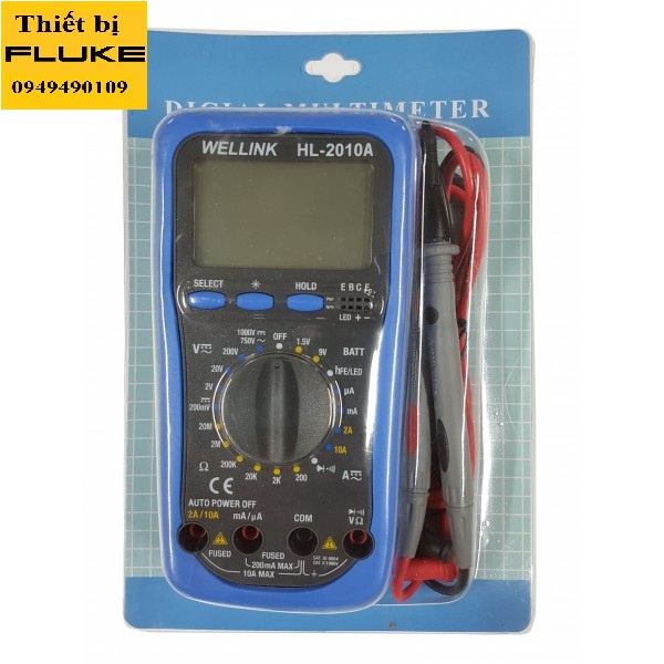 Đồng hồ vạn năng hiện số Wellink HL-2010A