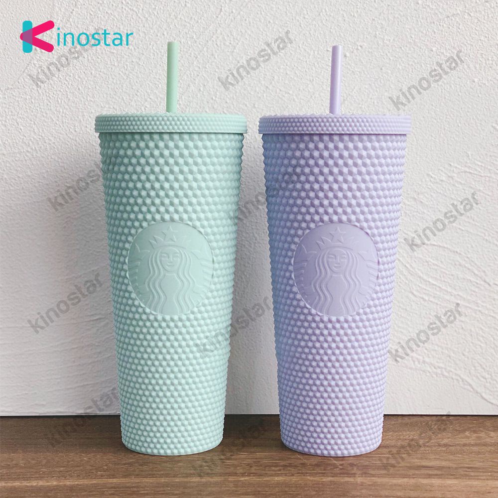 Starbucks cốc nhựa/cốc nước Chất liệu ABS hai lớp Có Thể Tái Sử Dụng Có Nắp Và Ống Hút 710ml / 24oz