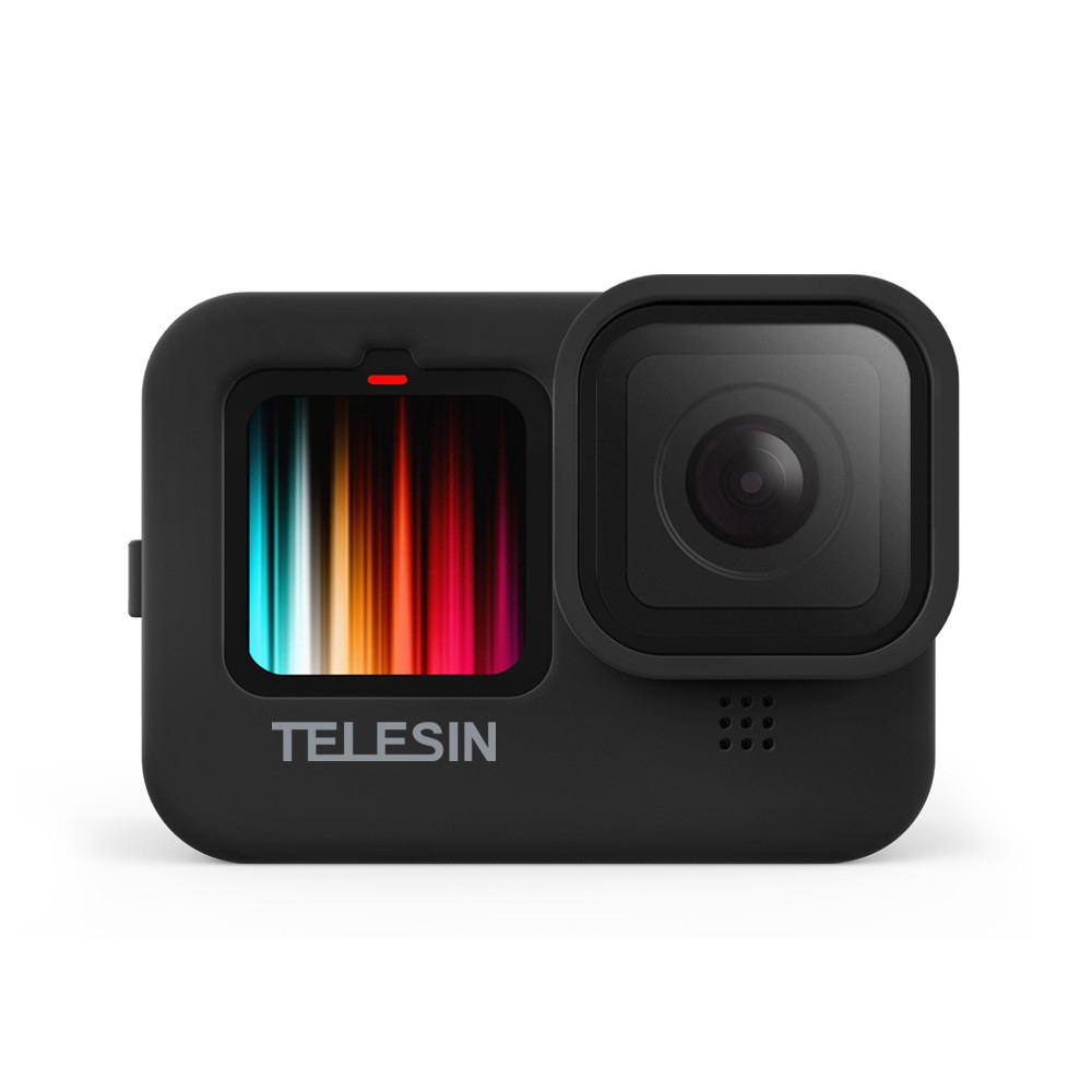 Vỏ silicone kèm nắp che hãng TELESIN dùng cho camera hành động GoPro Hero 9