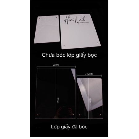 Khung trưng mẫu móng mika