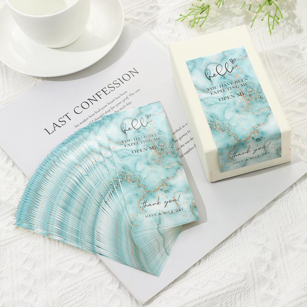 CHOOKEY Set 50 Miếng Dán Chữ Thank You Chống Thấm Nước