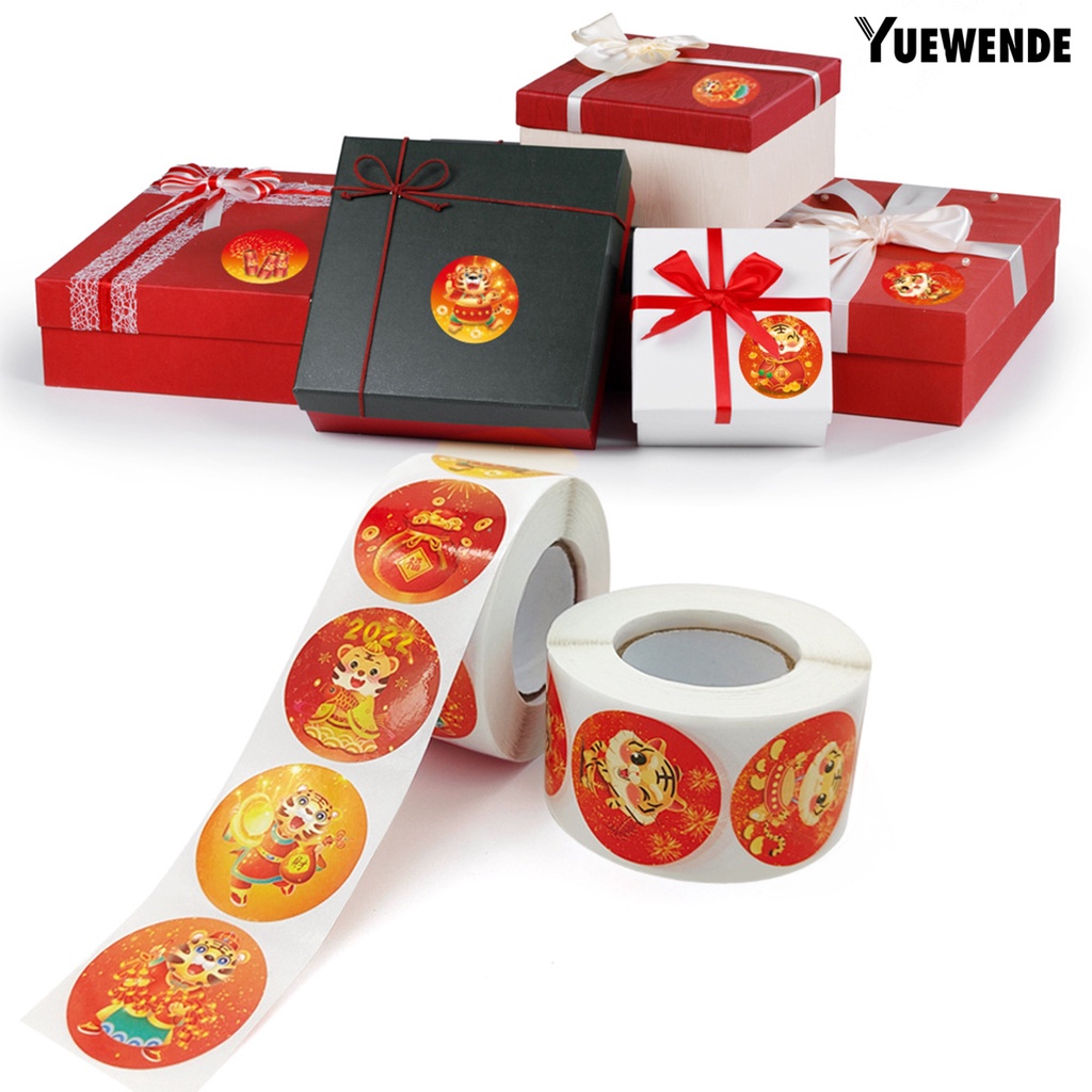 Bộ 500 miếng dán trang trí hình hổ năm mới mini 2022 cho trẻ em