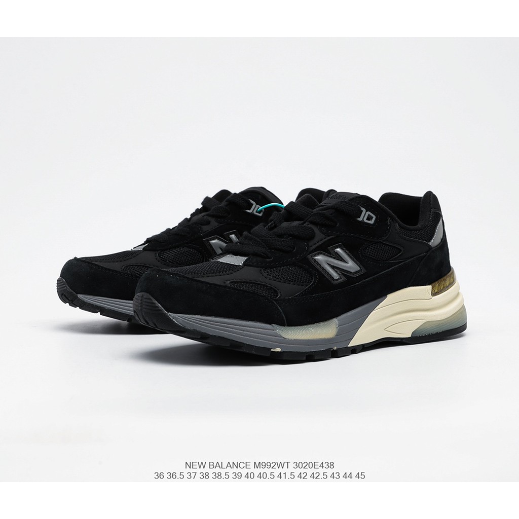 Đồ da/BKAPS ® x New Balance M992 loạt phong trào cổ điển chiếc váy bông cổ điển bố đôi giày chạy bộ/36-45