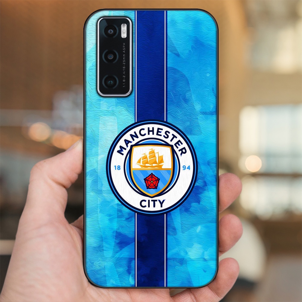 Ốp lưng Vivo V20 SE viền đen in hình Manchester City MC