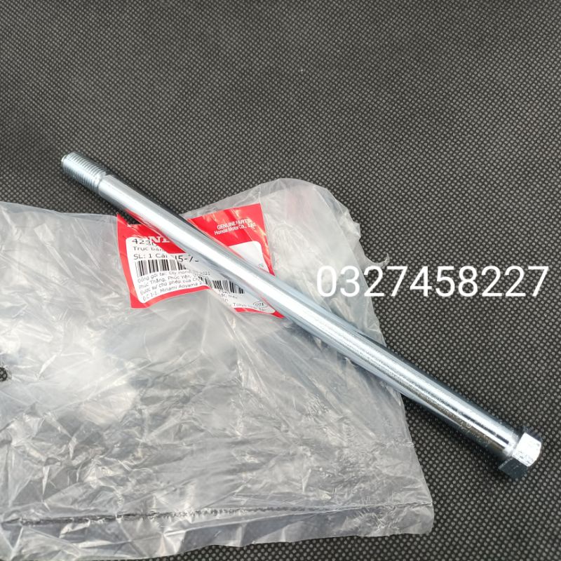 Trục cốt đùm bánh sau xe Super DREAM, WAVE Alpha, ZX zin Honda