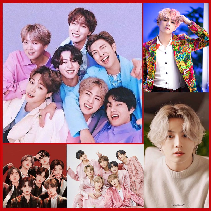 (20 MẪU) Tranh đính đá BTS tự làm, quà lưu niệm postcard poster BTS Blackpink
