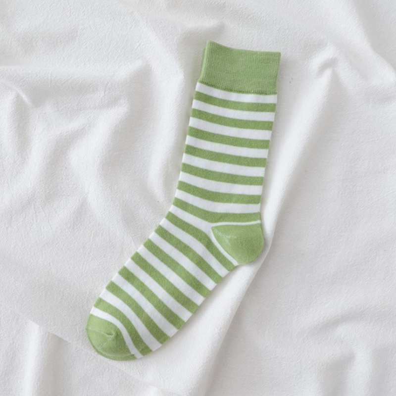 [YIYUE]Autumn avocado green tube socks ladies cotton socks ins tide socks Japanese women's socks | BigBuy360 - bigbuy360.vn