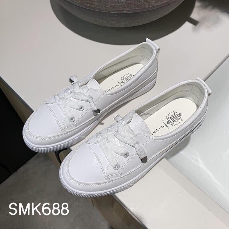 SMK688- GIÀY SLIP ON TRẮNG Be | BigBuy360 - bigbuy360.vn