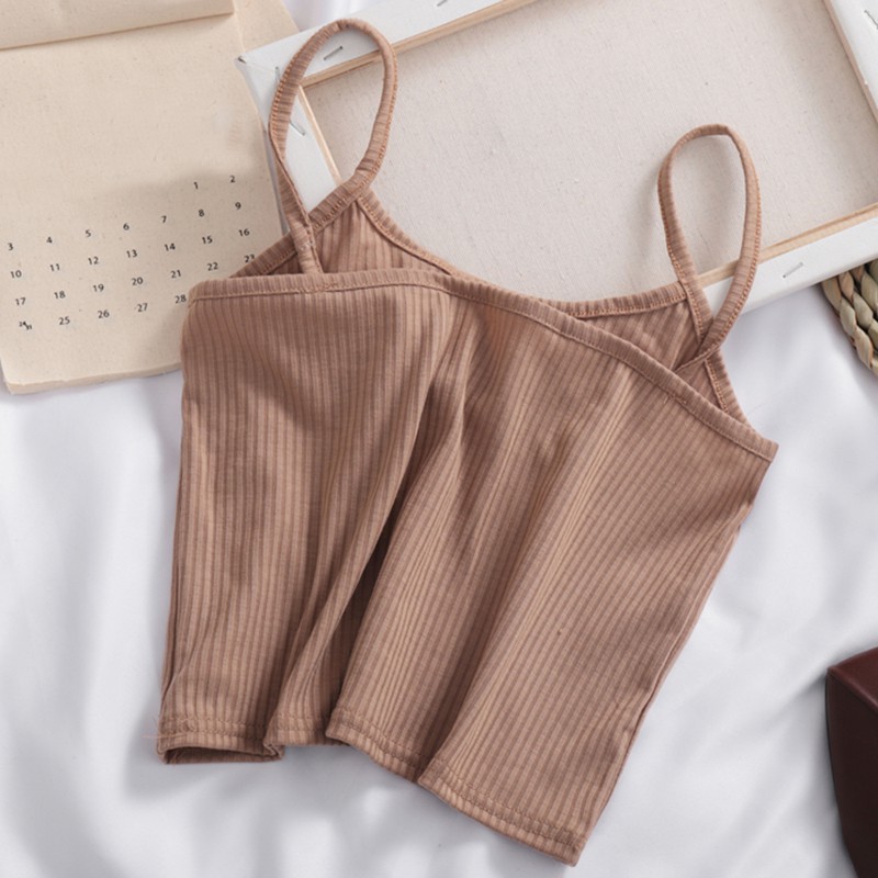 🌿 Áo 2 dây croptop thun tăm ulzzang 🔥