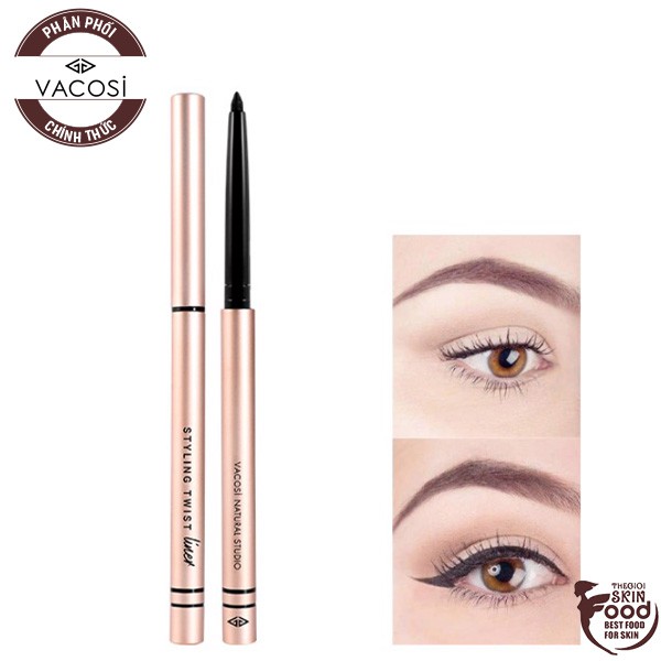 Chì Kẻ Mắt Dạng Gel Vacosi Natural Studio Styling Twist Liner 5ml (VM02)