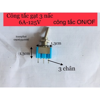 Công tắc gạt 3 nấc ON- OF- ON 6A-125V