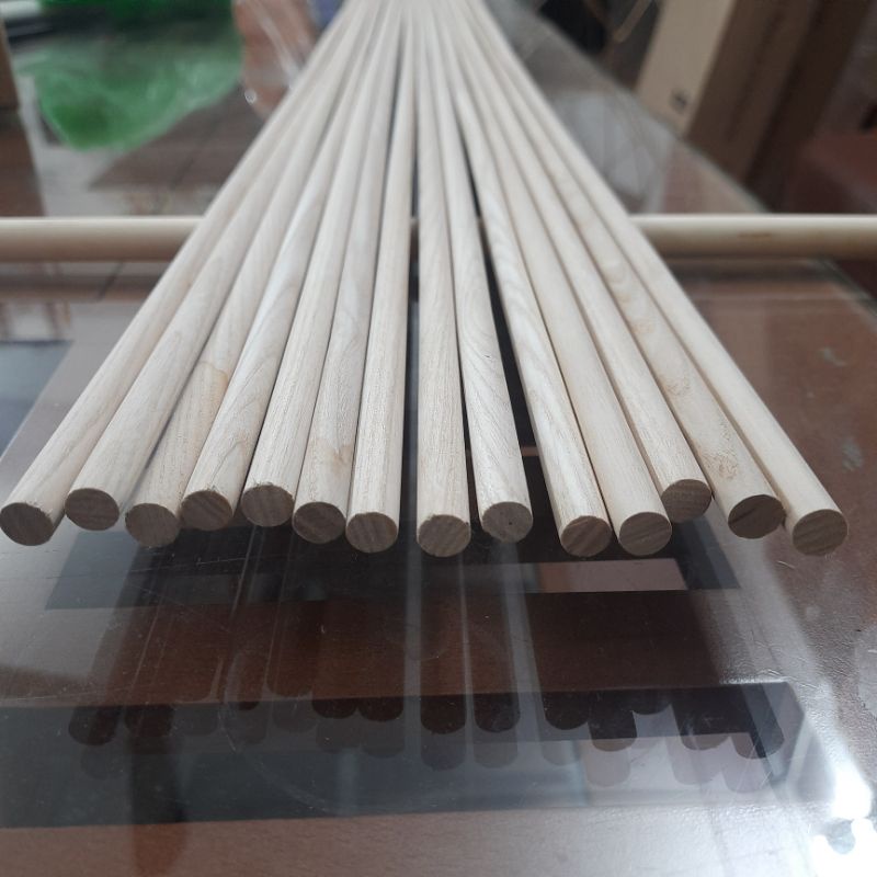 Thanh gỗ Tròn Dài 1m phi 9-10mm Cho Chim Đứng