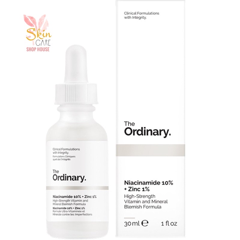 Tinh chất kiềm dầu giảm mụn thâm The Ordinary Niacinamide 10% + Zinc 1% 30ml