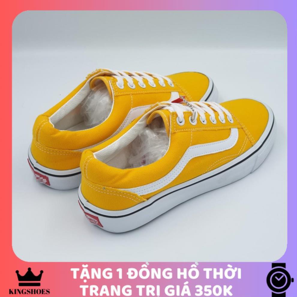 🎁 [XẢ KHO] Giày vải nam màu vàng cá tính, đơn giản nhưng cực hot. Giày sneaker nam loại xịn.