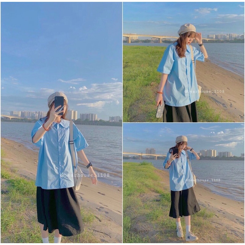 ÁO SƠ MI CỔ SEN