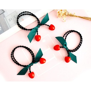 Dây buộc tóc cho bạn gái, dây cột tóc siêu xinh mẫu mới quả cherry đáng yêu cho bé gái