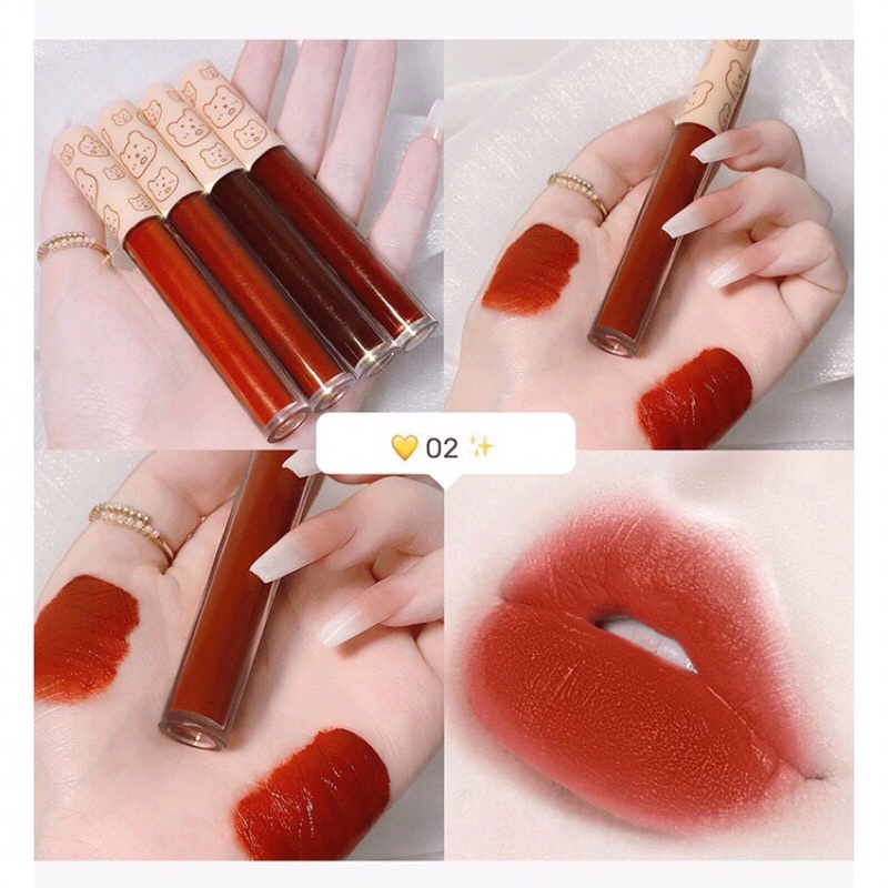 Sét son kem Gấu NYXKISS 4 cây | BigBuy360 - bigbuy360.vn