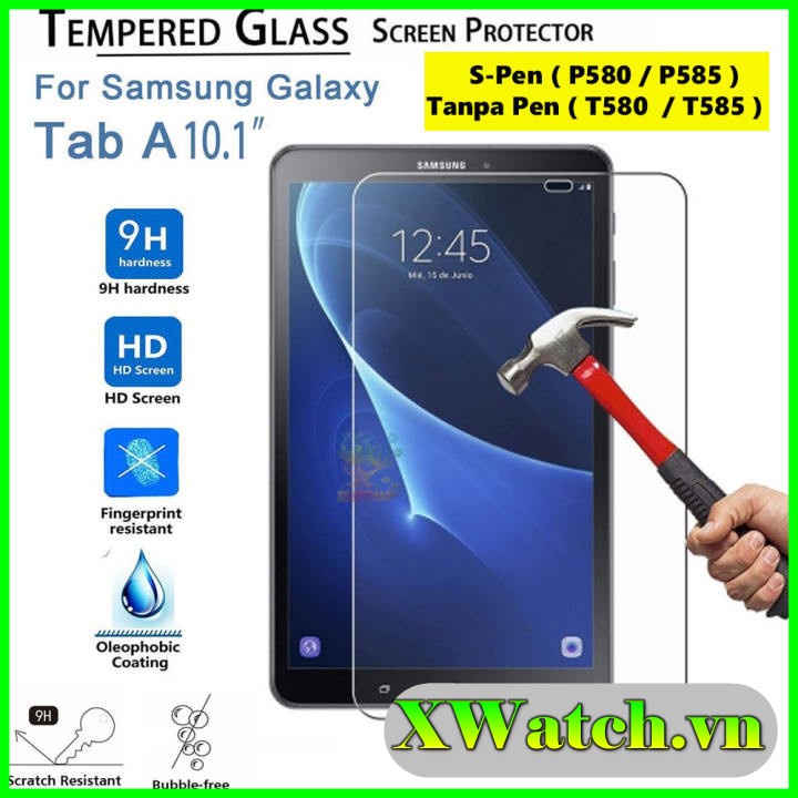 Kính Cường lực Samsung Galaxy Tab A 10.1 Inch 2016 T580 T585 P580 P585 bảo vệ màn hình chống trầy xước