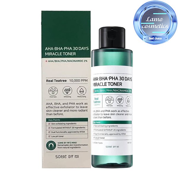 Nước Hoa Hồng &quot;Thần Kỳ&quot; Some By Mi AHA-BHA-PHA 30 Days Miracle Toner 150ml Chính Hãng 100%