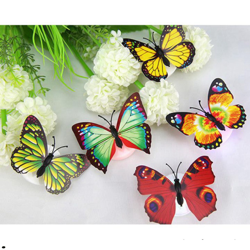 Đèn Led HÌNH BƯỚM 3D Dán Tường Trang Trí
