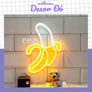Đèn NeonSign | Quả Chuối | Kích Thước 28x21cm | Quà Tặng Trang Trí Cực Chất , Siêu Sáng & Tiết Kiệm Điện Với Led 12v