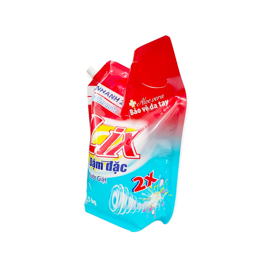 Nước Giặt LIX Đậm Đặc Túi 3,5Kg Dùng Cho Máy Giặt Và Giặt Tay