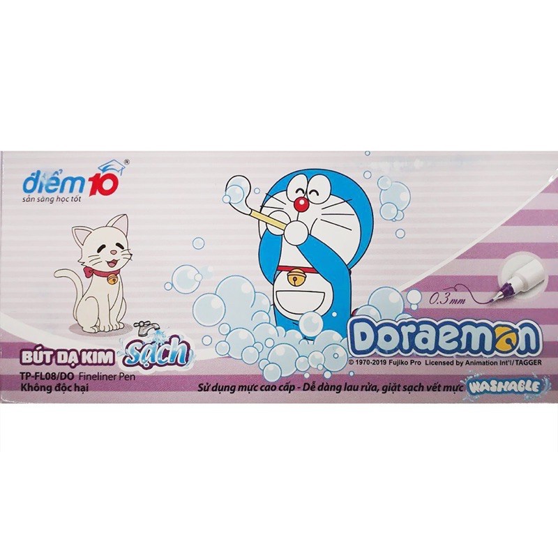 Bút Lông Kim Doraemon - FL08 DO Mực Tím