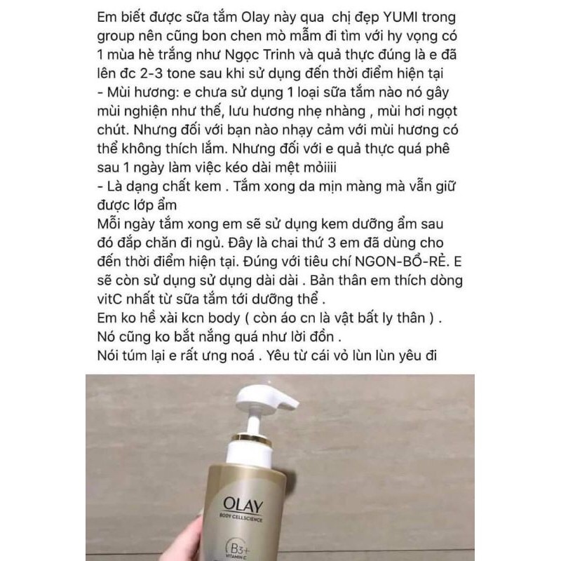 Sữa tắm Olay B3 + vitamin C